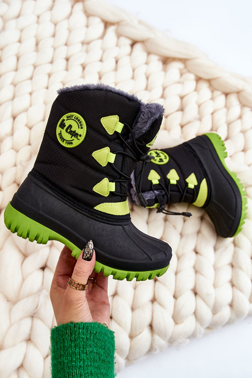 Dziecięce Ocieplane Śniegowce Lee Cooper LCJ-21-44-0519 Czarne