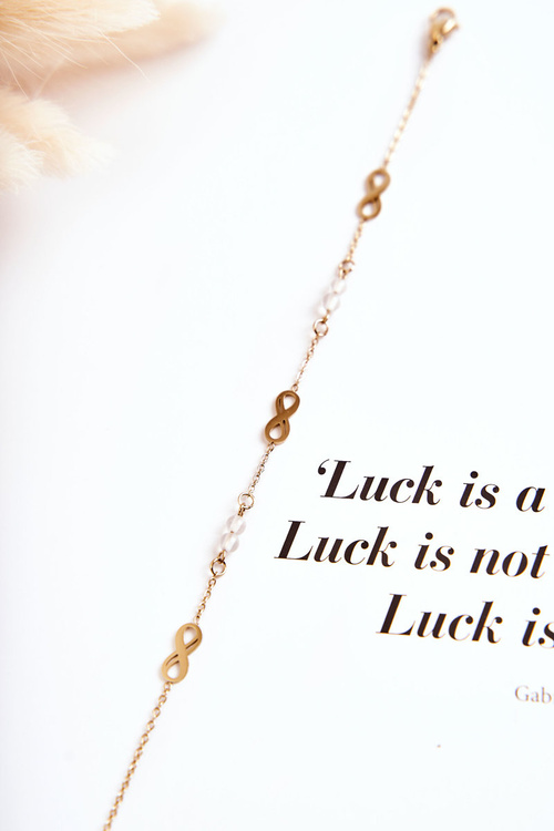 Bransoletka Na Łańcuszku Znak Nieskończoności Złota