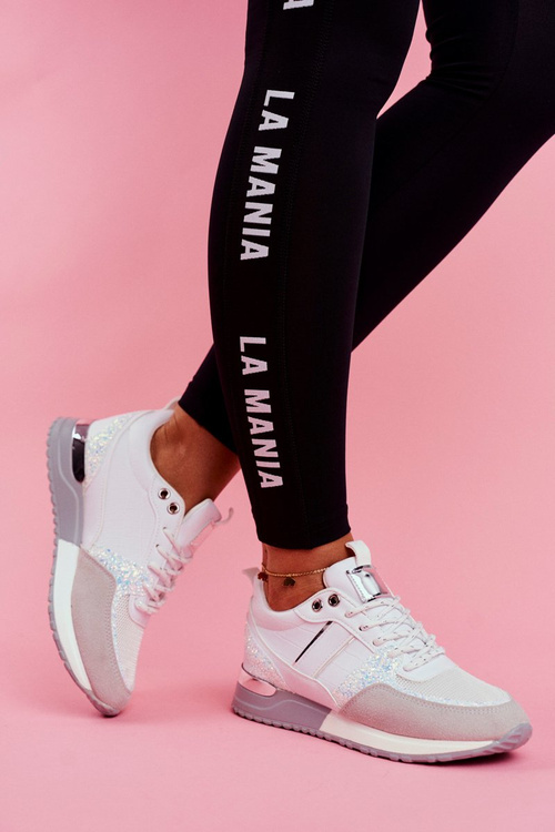 Sportowe Damskie Buty Białe Himme