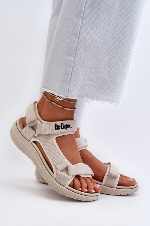 Damskie Sandały Lee Cooper LCW-24-34-2614 Beżowe