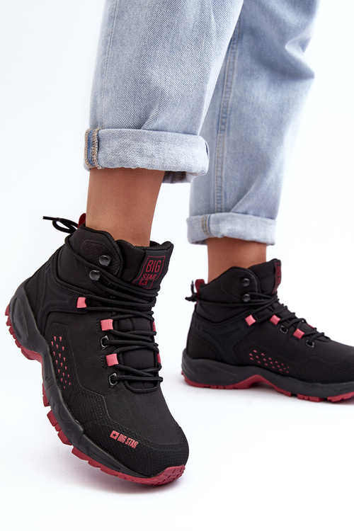 Buty Trekkingowe Trapery Memory Foam System Czarne Big Star MM274562