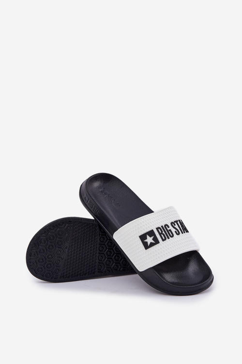 Męskie Klapki Big Star JJ174506 Białe