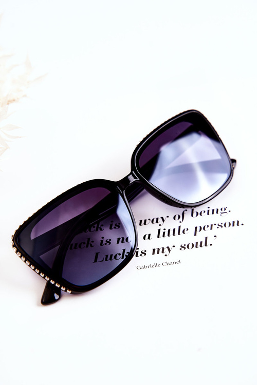 Damskie Okulary Przeciwsłoneczne Ombre M2338 Czarne