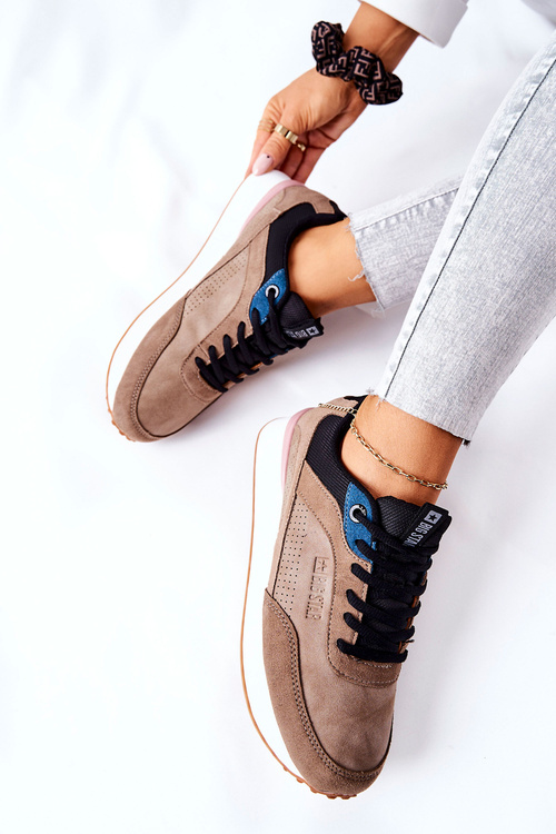 Buty Sportowe Memory Foam Big Star II274407 Brązowo-Czarne