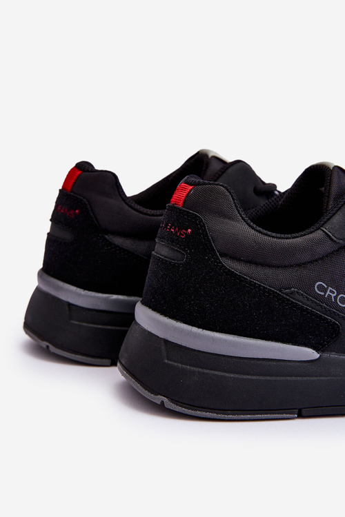Męskie Buty Sportowe Cross Jeans LL1R4053 Czarne