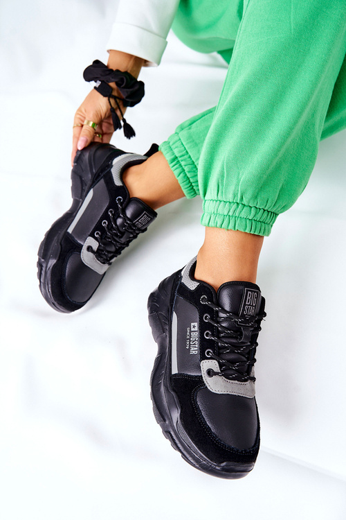 Sportowe Buty Sneakersy Big Star II274285 Czarne