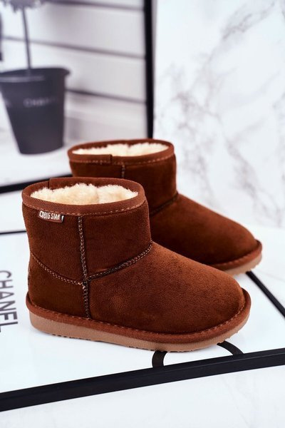 Dziecięce Botki Big Star Śniegowce Camel GG374082