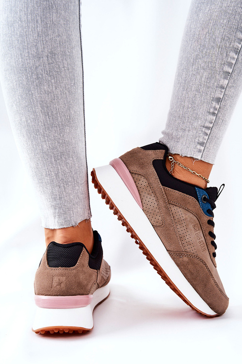 Buty Sportowe Memory Foam Big Star II274407 Brązowo-Czarne