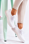 Damskie Sportowe Buty Materiałowe Białe Lenney
