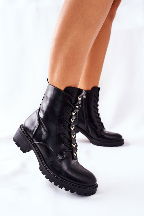 Botki Damskie Czarne Myroe