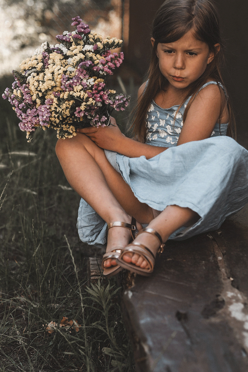 Dziecięce Sandały Z Paseczkami Różowe Złoto Isla