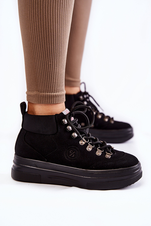 Botki Trapery Cross Jeans KK2R4074C Czarne