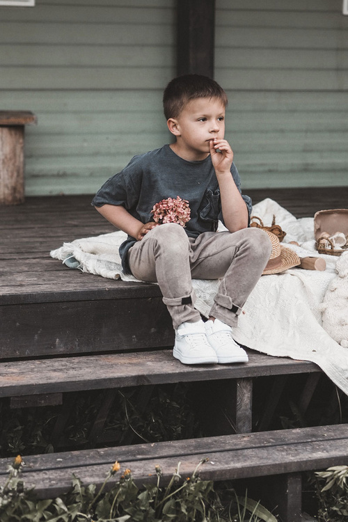 Dziecięce Wysokie Buty Sportowe Białe Berty