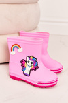 Dziecięce Kalosze Z Kucykiem Różowe