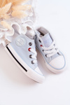 Dziecięce Wysokie Trampki Z Suwakiem BIG STAR HH374088 Niebieskie