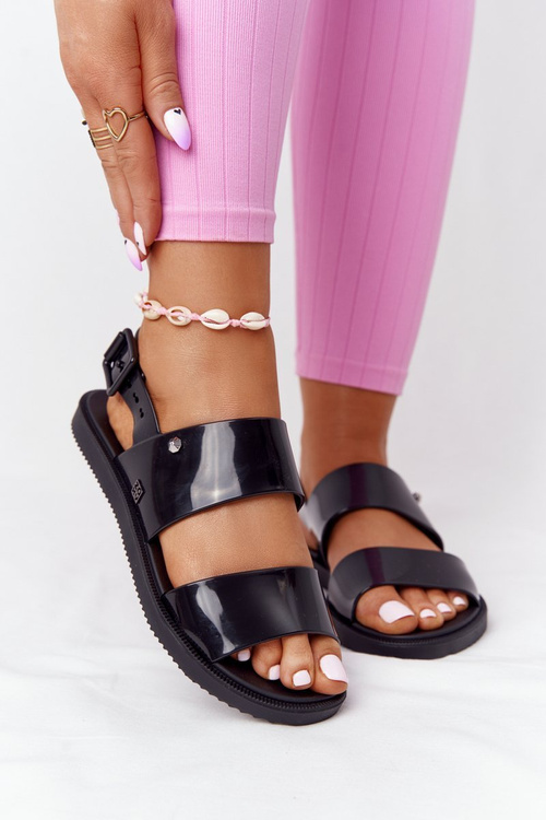 Pachnące Gumowe Sandaly Eco Friendly ZAXY HH285163 Czarne