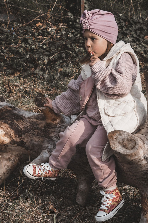 Dziecięce Wysokie Trampki Na Suwak Różowo-Żółte Filemon