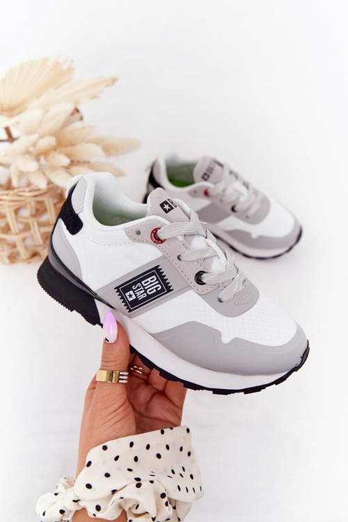 Dziecięce Sportowe Buty Memory Foam Big Star HH374168 Białe