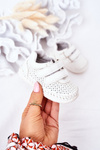 Dziecięce Skórzane Sportowe Buty Białe Billie