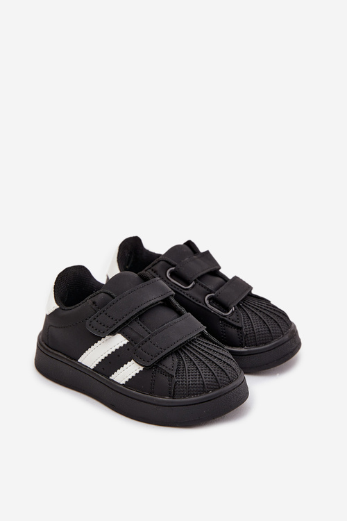 Dziecięce Buty Sportowe Sneakersy Z Eko Skóry Czarne Renel