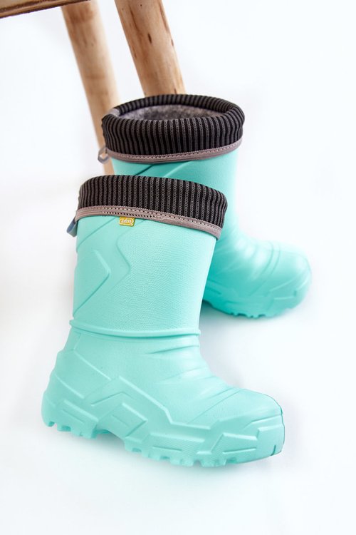 Dziecięce Kalosze Ocieplane Befado 162X305 Miętowe