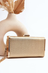 Mała Torebka Wizytowa Z Frędzlem Chionon Złota
