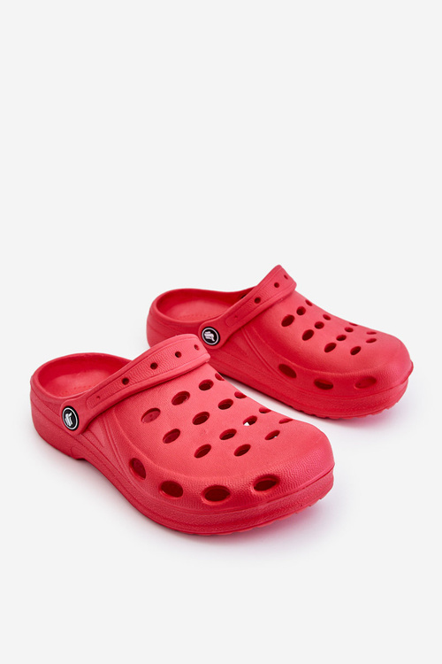 Klapki Dziecięce Piankowe Kroksy Czerwone Lucas
