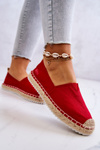 Espadryle Na Plecionej Podeszwie Big Star HH274494 Czerwone