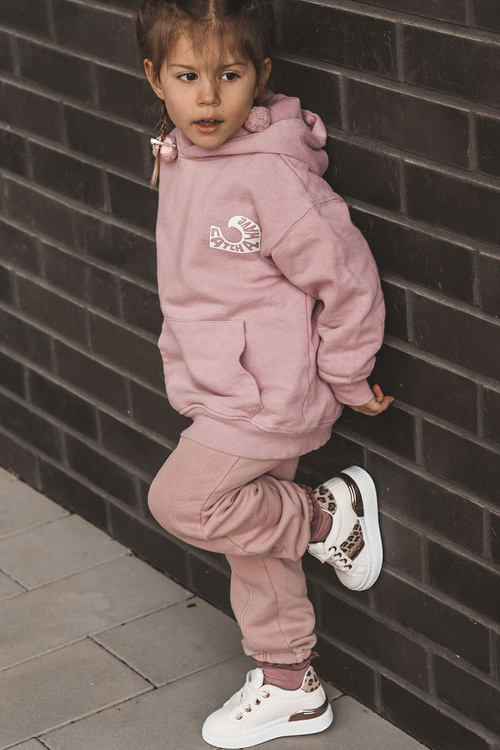 Skórzane Buty Sportowe Panterka Białe Trixie