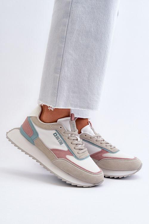 Sneakersy Damskie Memory Foam System Big Star NN274690 Białe