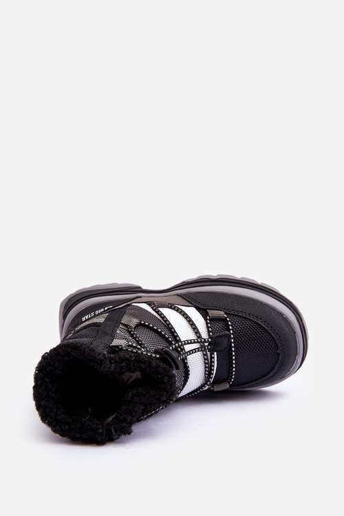 Dziecięce Śniegowce Ocieplane Na Suwak Czarne Big Star MM374193