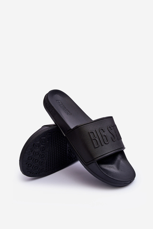 Damskie Piankowe Klapki Big Star MM274715 Czarne