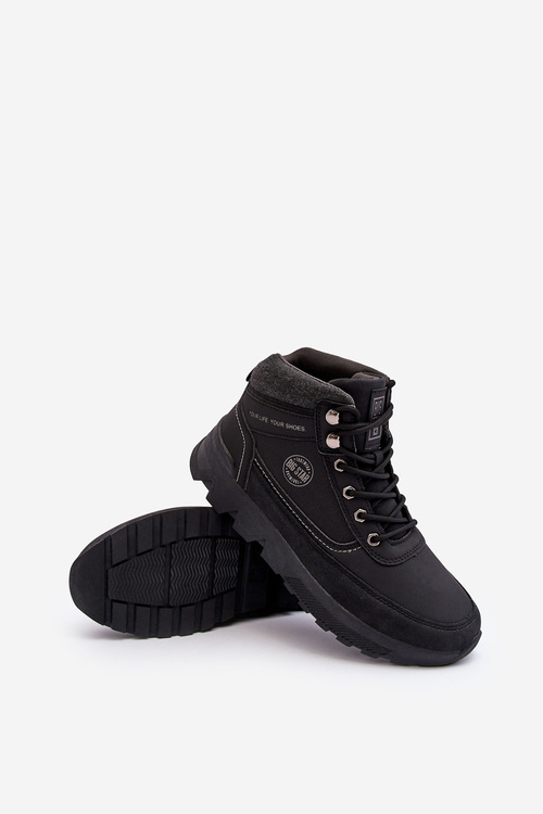 Męskie Buty Trekkingowe Czarne Big Star MM174016
