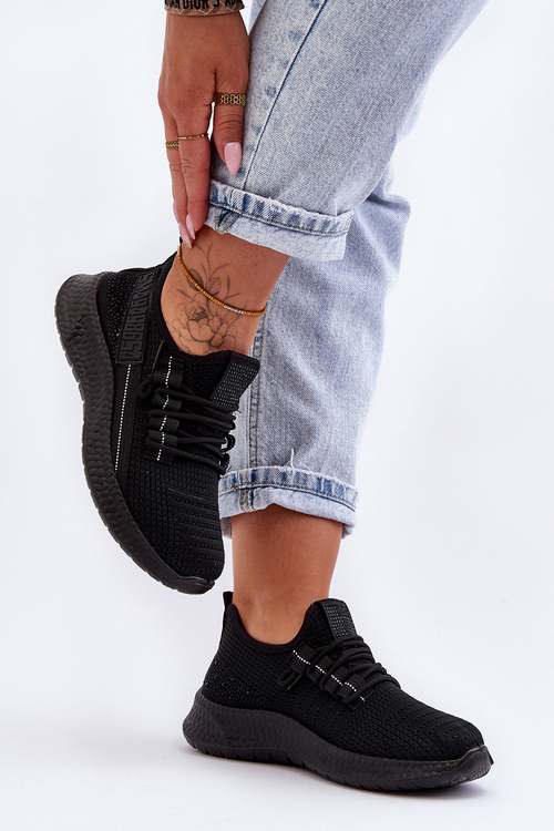 Wsuwane Damskie Buty Sportowe Czarne Hold Me!