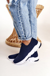 Damskie Sportowe Buty Slip-on Big Star DD274464 Granatowe