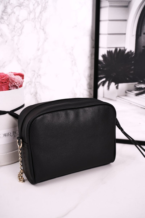 Torebka Listonoszka MONNARI BAG0202-020 Pikowana Czarna