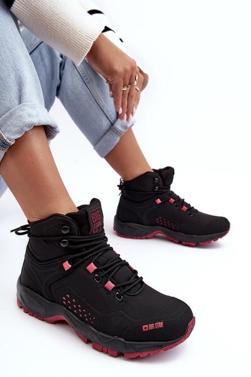 Buty Trekkingowe Trapery Memory Foam System Czarne Big Star MM274562