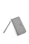 Duży Portfel Na Suwak Szary Hailey