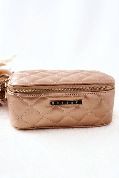 Kosmetyczka Pikowana Monnari CSM0030-024 Złota