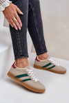Sneakersy Damskie Niskie Beżowe Ennorwen