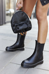 Damskie Wysokie Botki Sztyblety Czarne Nemoreva