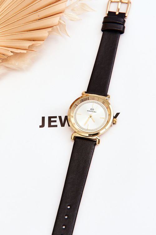 Klasyczny Damski Zegarek Skórzany Giorgio&Dario Czarny