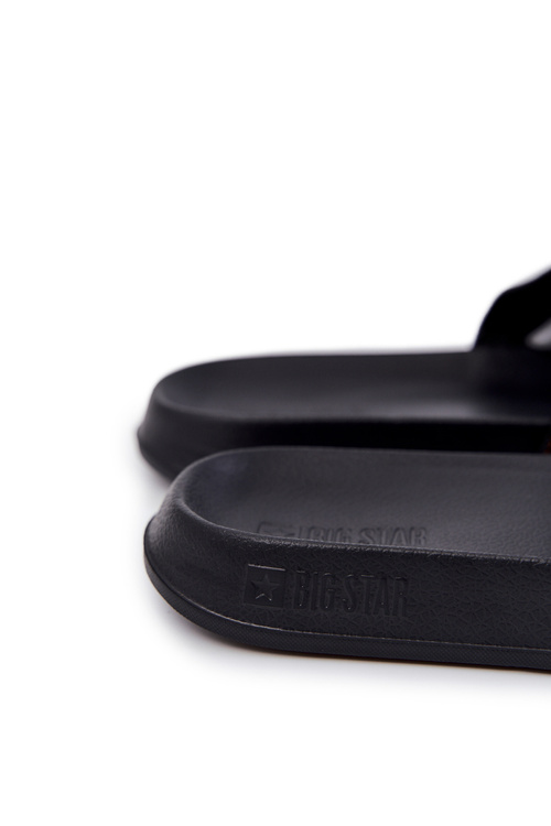 Męskie Lekkie Klapki Big Star JJ174533 Czarne