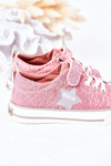 Dziecięce Trampki Na Rzep BIG STAR HH374027 Różowe