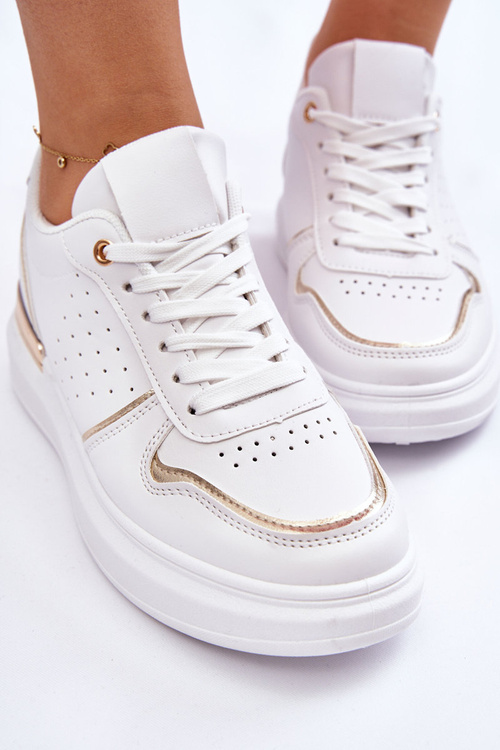 Damskie Klasyczne Buty Sportowe Białe Elijah