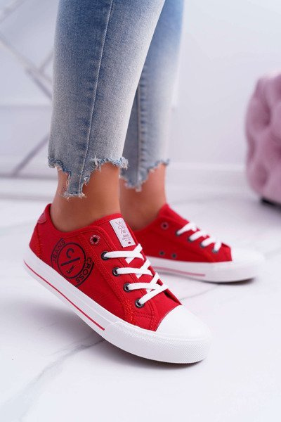 Damskie Trampki Cross Jeans Czerwone DD2R4072