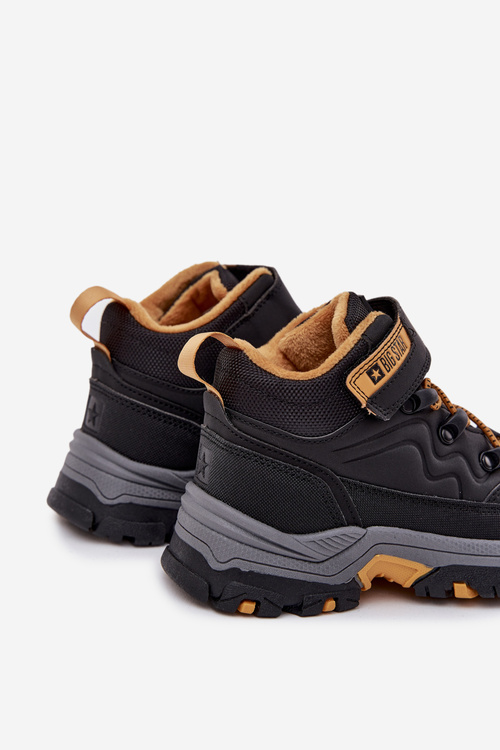 Trapery Śniegowce Dziecięce Na Rzep Big Star SS374013 Czarne