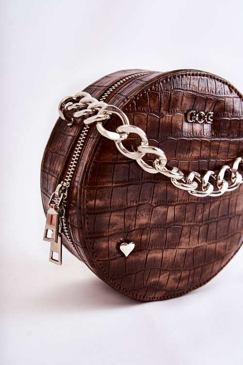 Damska Torebka Kuferek GOE ZNJ027 Brązowa