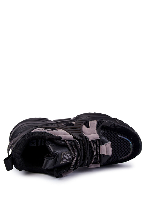 Lekkie Męskie Sportowe Buty Big Star KK174054 Czarne