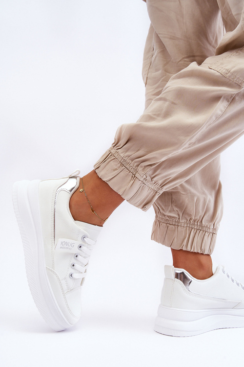 Klasyczne Damskie Buty Sportowe Białe Ronesha